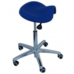 Tabouret chromé sur roulettes T-PONY Mobercas Teamalex Medical