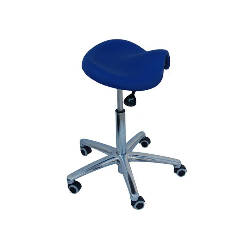 Tabouret chromé sur roulettes Tabouret chromé sur roulettes