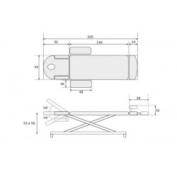 Table électrique multifonctionnel pour ostéopathie 7 sections