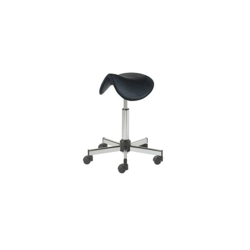 Tabouret à roulettes assise selle à cheval 6506 CARINA