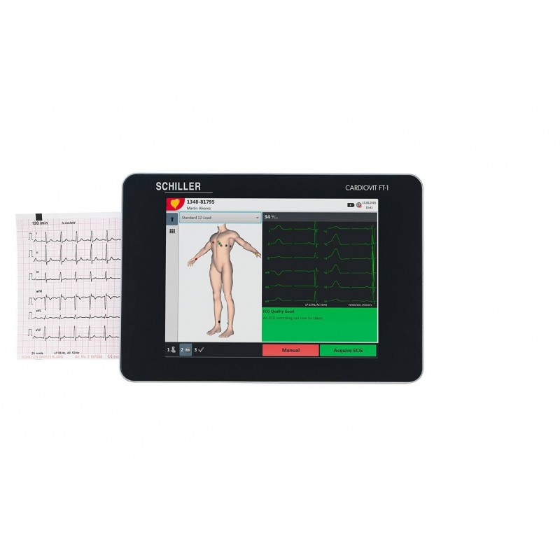 ECG 6 pistes Schiller Cardiovit FT1 écran tactile Teamalex Medical