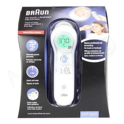 Thermomètre frontal infrarouge sans contact Braun NTF3000 matériel médical teamalex