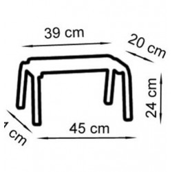 Marchepied laqué 1 marche ABS blanc Carina