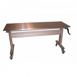 Table inox ergonomique hauteur réglable