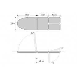 dimensions Fauteuil tatoueur Mobercas SF1030BT Teamalex