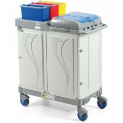 Chariot de ménage amagnétique en polypropylène IRM 3 Tesla Teamalex Medical