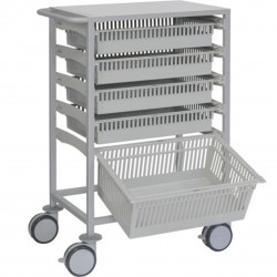 Chariot 5 paniers amagnétique IRM 3 Tesla Teamalex Medical