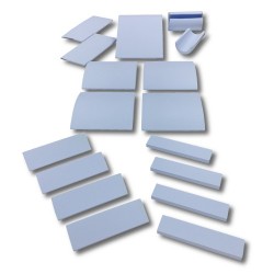 Lot de 17 cales amagnétiques IRM Teamalex Medical