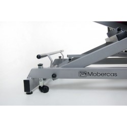 Table d'examen hydraulique roulettes escamotables Mobercas