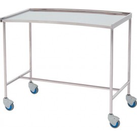 Table à instruments inox forme haricot