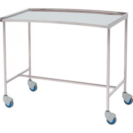 Table à instruments inox forme haricot