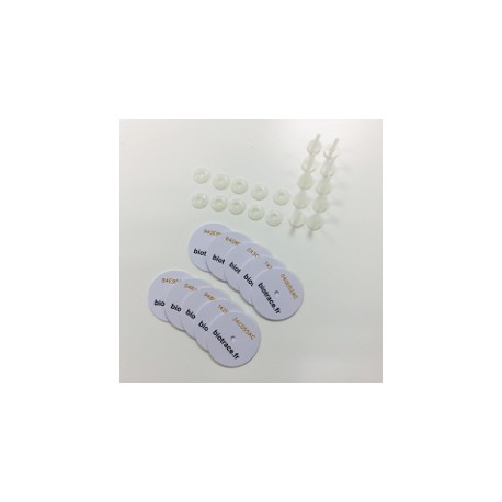 Jeu de 10 chipsets RFID pour tabliers plombés Jeu de 10 chipsets RFID pour tabliers plombés