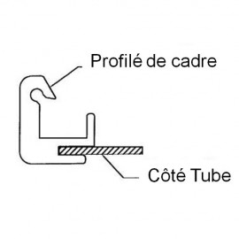 Cassette de radiologie épaisseur 14mm sans fenêtre d'identification