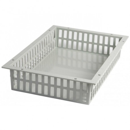 Bacs ABS ajourés 600x400 gris Bacs ABS ajourés 600x400 gris