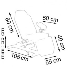 dimensions Fauteuil de prélèvement électrique Carina teamalex