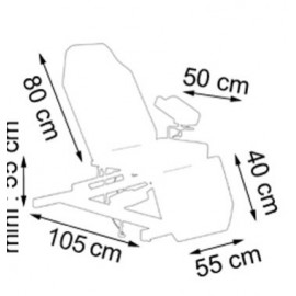 dimensions Fauteuil de prélèvement électrique Carina teamalex