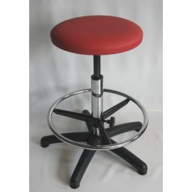 Tabouret médical piètement polyamide avec repose pieds teamalex