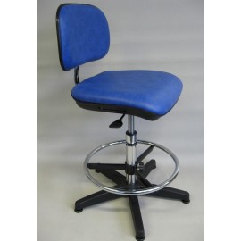Chaise de laboratoire ergonomique avec dossier avec repose pieds teamalex