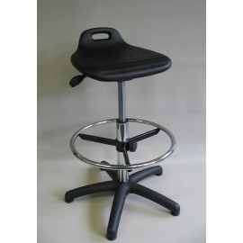 Tabouret assis-debout sur patins et repose pieds teamalex