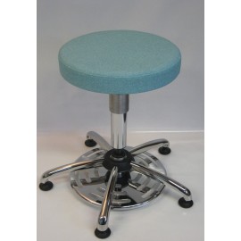 Tabouret chirurgien commande au pied et assise confort teamalex vert