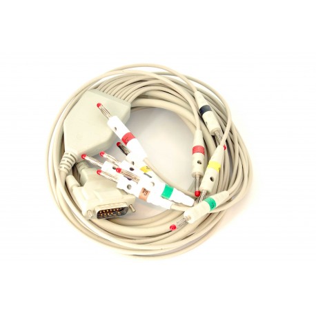 Câble patient ECG Schiller fiches bananes Câble patient ECG Schiller fiches bananes
