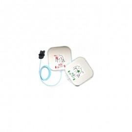 Electrodes adultes pré-connectées pour défibrillateurs Saver One (la paire)