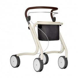 Déambulateur rollator avec sac et plateau