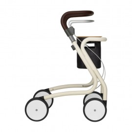 Déambulateur rollator avec sac et plateau