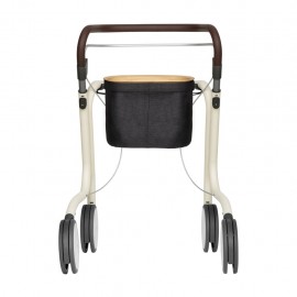 Déambulateur rollator avec sac et plateau