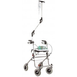 Porte sérum universel pour rollator ou fauteuil roulant Teamalex Medical