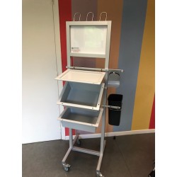 Chariot modulaire d'hygiène complet alu