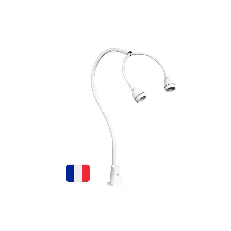 Lampe d'examen LID LED bi tête Hydra 8.4W Lampe d'examen LID LED bi tête Hydra 8.4W