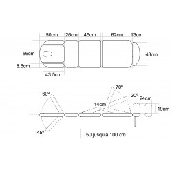 Table électrique multifonctionnelle pour ostéopathie de 9 sections Mobercas