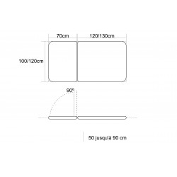 Table Bobath électrique 2 plans Mobercas