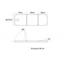 dimensions able électrique 3 sections Mobercas teamalex