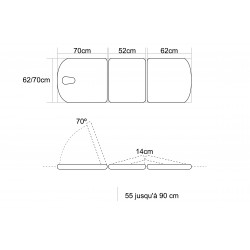 Table électrique 3 plans Mobercas