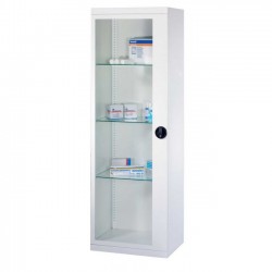 Armoire médicale une porte battante vitrée Teamalex