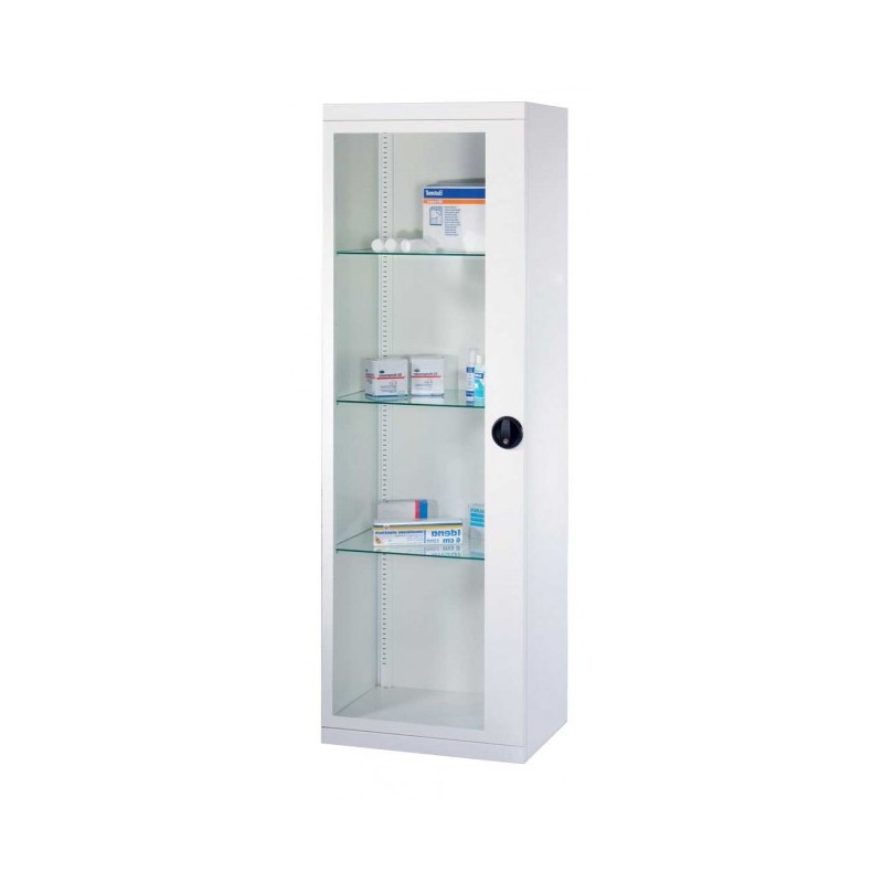 Armoire médicale une porte battante vitrée Teamalex