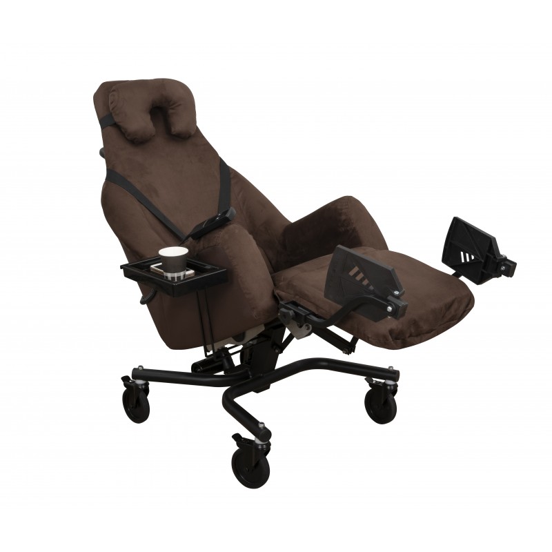 Fauteuil coquille ESSENTIEL e avec tablette-inclinaison électrique teamalex innov