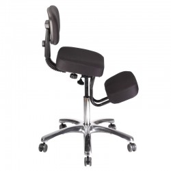 Tabouret Ergo Pro Assis-Debout noir