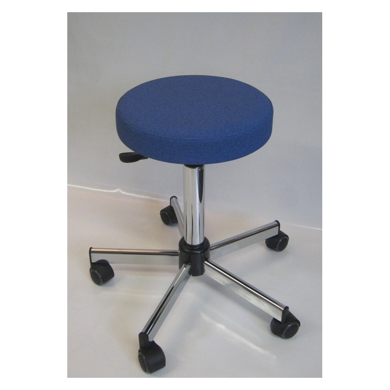 Tabouret médical réglable avec assise confort teamalex bleu