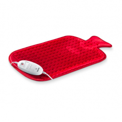 Coussin chauffant en forme de bouillotte