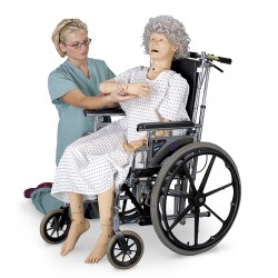 Mannequin_de_soins_gériatrique fauteuil roulant