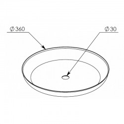 dimensions Plateau rond pour pied à perfusion 433P teamalex