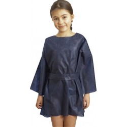 Chemise d'opéré - enfant - bleu nuit opaque