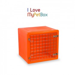 Cage vétérinaire orange pour animaux VET30 Teamalex Medical
