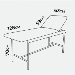 Dimensions du divan d'examen médical holtex teamalex