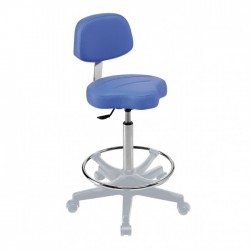 Tabouret selle avec dossier et repose pieds Lemi Teamalex Medical