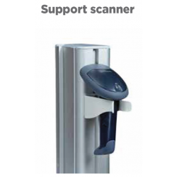 Support scanner pour chariot informatique