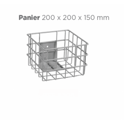 Panier fil inox pour chariot informatique